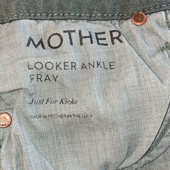 Mother The Looker Ankle Fray Just For Kicks Jeans - Size: 25 - Picture 10 of 10